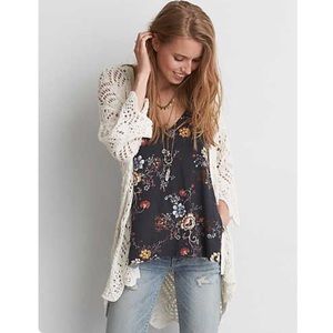 NWT Open Stitch Kimono Cream Color (S/XS)